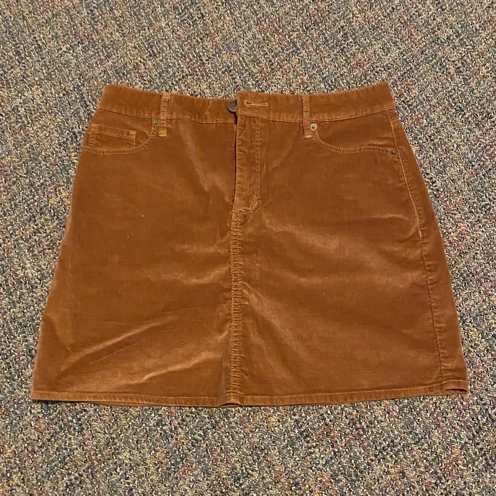Suede skirt